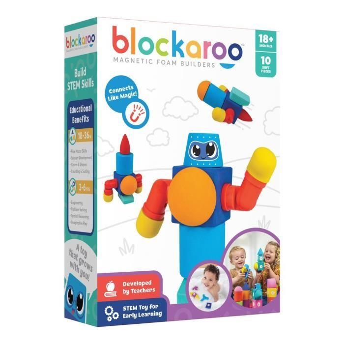 Blocs de construction magnétiques Robot Blockaroo - Boîte de 10 pièces