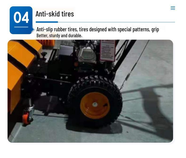 All-Gear Push Snow Sweeper: Three-in-One Outdoor Road Equipment