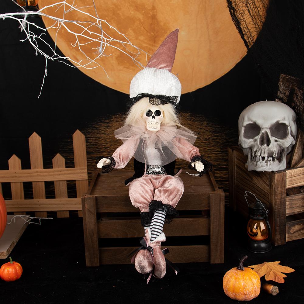 Хэллоуин Романтичный скелет Пара Статуэтки Ремесло Готический Невеста Жених Искусство Скульптура Жених Дом Окно Подвесные подвески Украшения