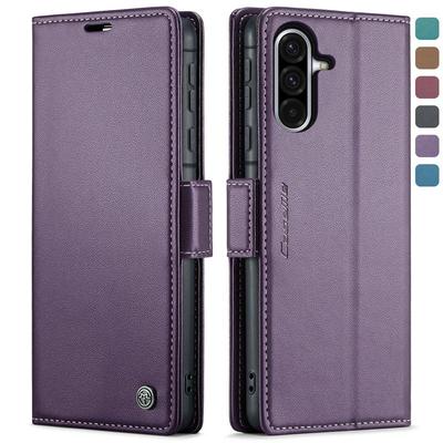 CaseMe Кожаный чехол-книжка для Samsung Galaxy A57 5G A37 A17 A07 A56 A36 A26 A16 A55 A35 A25 A15 A54 A34 A24 A14 A73 A53 A13 A52 Кошелек с отделениями для карт