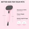 Aumuca Cat Brush Push Healing Brush Slicker Brush для длинношерстных и короткошерстных кошек. Устраняет выпадение шерсти одним массажем. Легко удаляет шерсть, выталкивая ее.