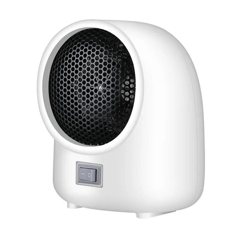 500W Portable Desktop Heater Mini Small Silent Electric Heating Fan Household Dormitory Office Hot Air Blower