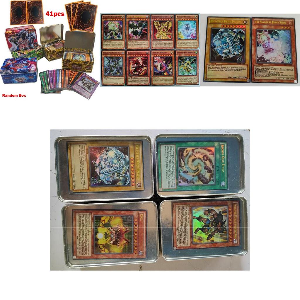 Изысканная Железная Коробка 41 шт. Игровые Карты Yugioh Для Детей и Коллекционеров