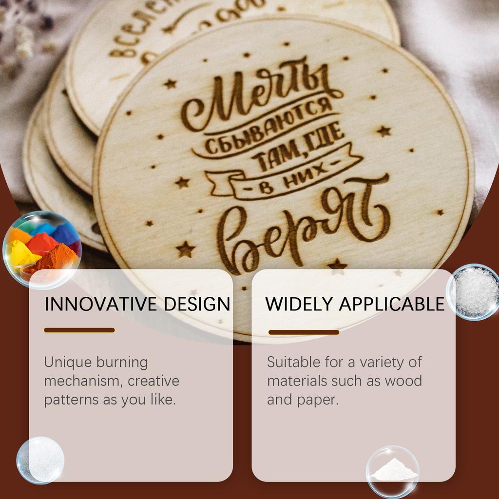 Pyrography Marker Pen Wood Pyrography Pen Burning Effect Pen Wood Marker Art Marker Pyrography Pen Pen 1.5ml