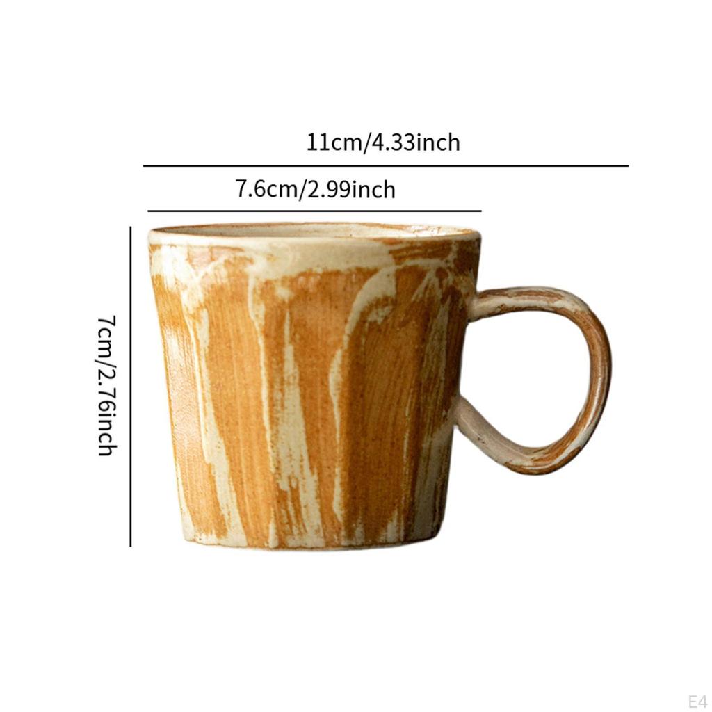 Кружка для кофе Ручная чашка для питья воды Винтажный дизайн Новинка Керамическая посуда Эспрессо Молоко для дома