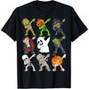 Dabbing Halloween Skeleton Zombie Scary Pumpkin Vampire Boys T-Shirt