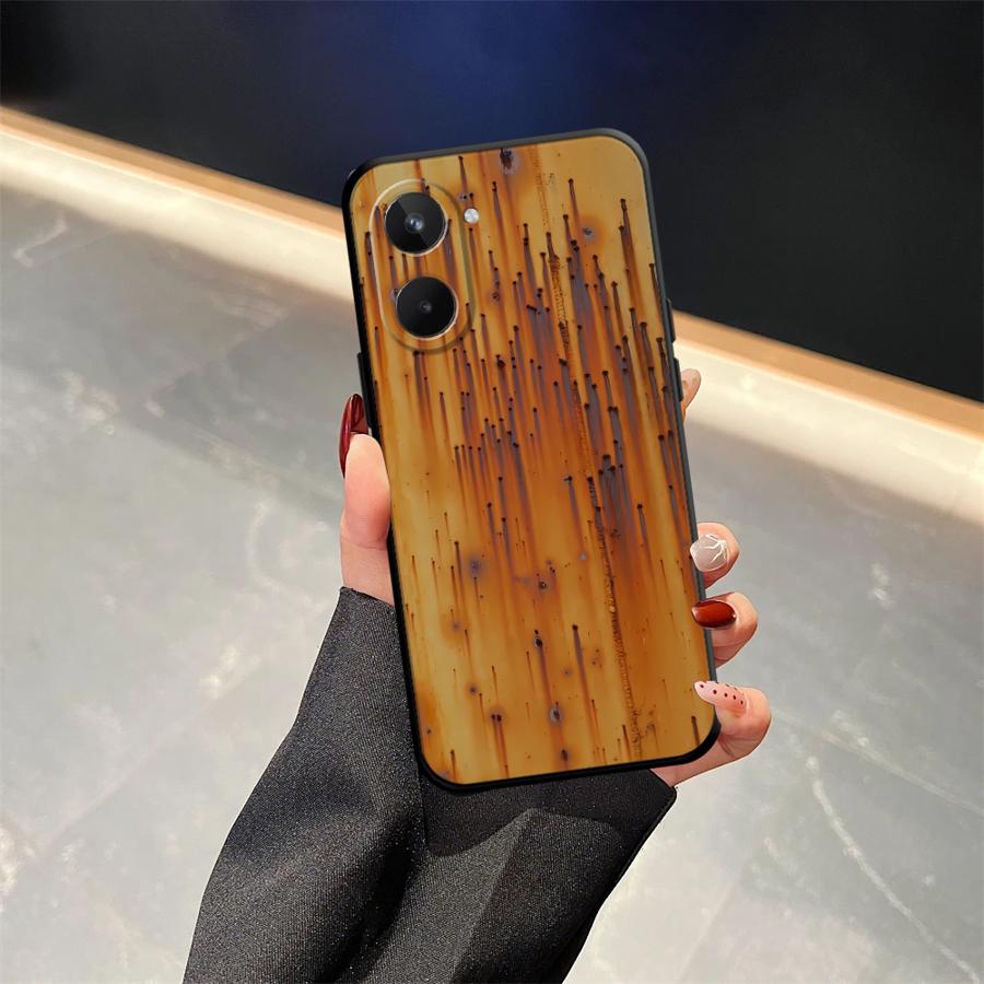 Ретро Чехол с ржавыми пятнами для Realme C25 C21 C33 C35 C53 C55 GT Master Neo2 12 14 C15 C12 Nazro 50 50i P3 Ultra 11 Pro Чехол для телефона