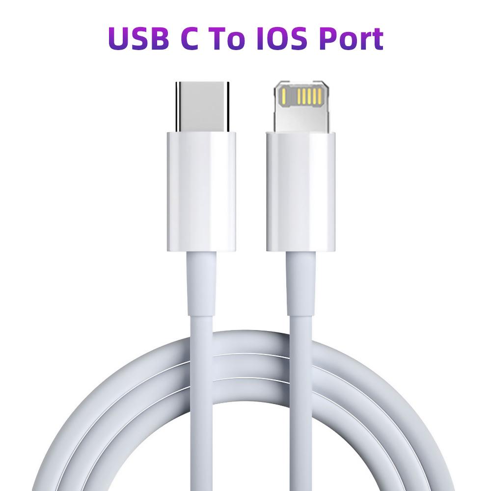 Кабель USB C для iPhone 11, 12, 13, 14 Pro X XR, 20 Вт, кабель быстрой зарядки для iPhone 8, 7, iPad PD, зарядное устройство, USB-провод типа C, шнур для передачи данных IOS
