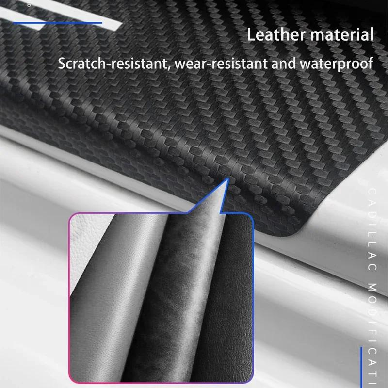 BAGG9 Car Sticker Carbon Fiber Car Door Sill Protector Stickers For BMW M E46 E90 E60 F30 E39 F10 F20 E87 E36 F20 F30 1 2 3 5 7 Series