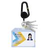 Badge Holder with Carabiner Clip Lightweight Portable Widely Used Heavy-Duty Retractable Badge Clip Key Holder