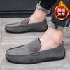 Зимние туфли Doudou плюс хлопок теплые мужские туфли мужские повседневные туфли ленивые туфли лоферы туфли-перчатки на одной педали мужские