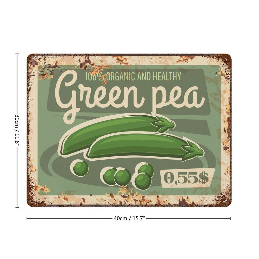 Набор из 1 антикварной металлической подвесной вывески, 20×30см и 30×40см, состаренный деревенский настенный декор для спальни, гостиной или кафе