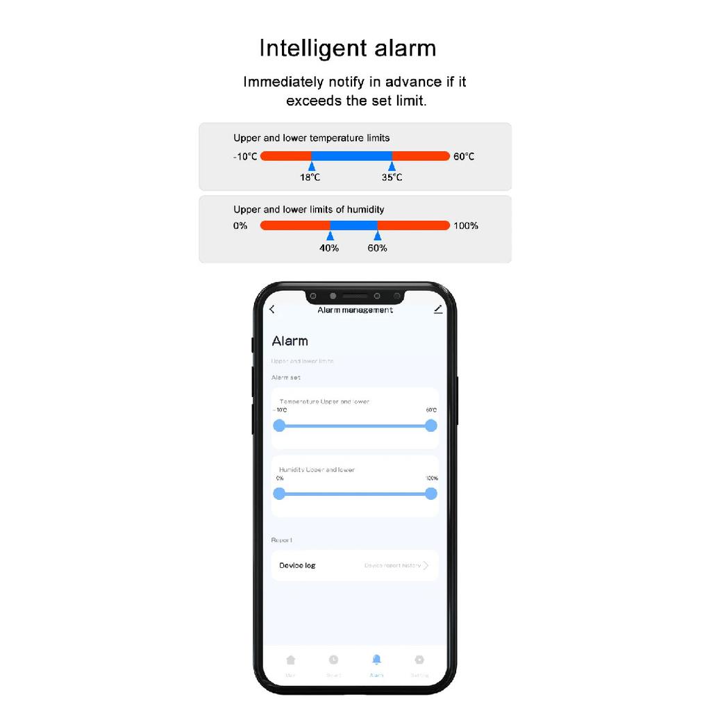 Tuya WIFI Датчик температуры и влажности Smart Life APP Удаленный мониторинг Умный термогигрометр Работает с Alexa Google Assistant