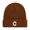 C Mens Pattern Knitted Hat Plain Solidcolor Windproof Cold Outdoor Autumn Winter