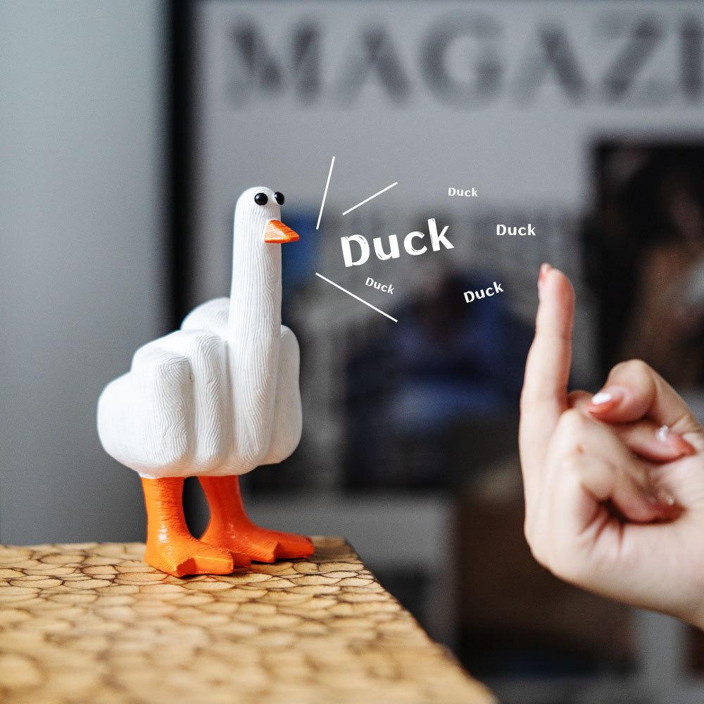 Creative Duck for You Creative Resin Desktop Decorations Funny Ornaments for Friends Sand Sculpture Gifts