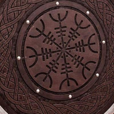 Викинг Вегвизир Стена Щитов Декор Норвежский Viking Домашний Декор Средневековый Северный Щит Подарок 60.96 См