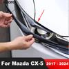 Накладка-«бровь» на переднюю фару для Mazda CX-5 CX5 KF 2017-2024, полоска-веко на фару автомобиля из углеродного волокна, аксессуары