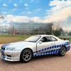 High Simulation 1:36 Nissan GTR R34 Skyline Ares Diecasts & Toy Vehicles Metal The Fast and The Furious Car Model Kids Toys
