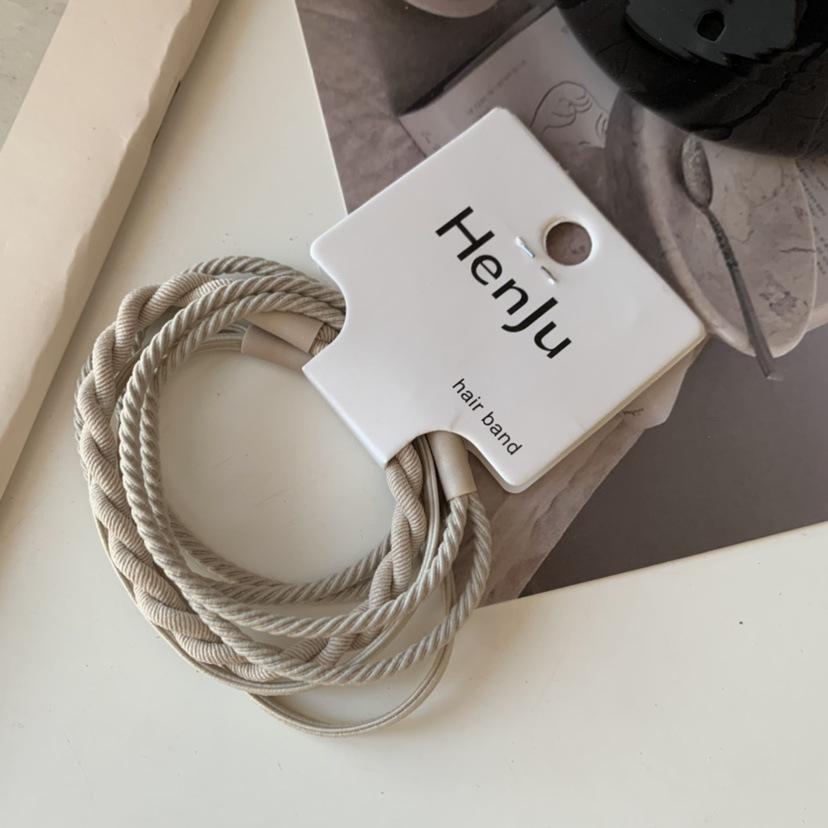 Высокоэластичная резинка цвета Morandi: Прочная, универсальная резинка для волос для высоких хвостов и тугих повязок