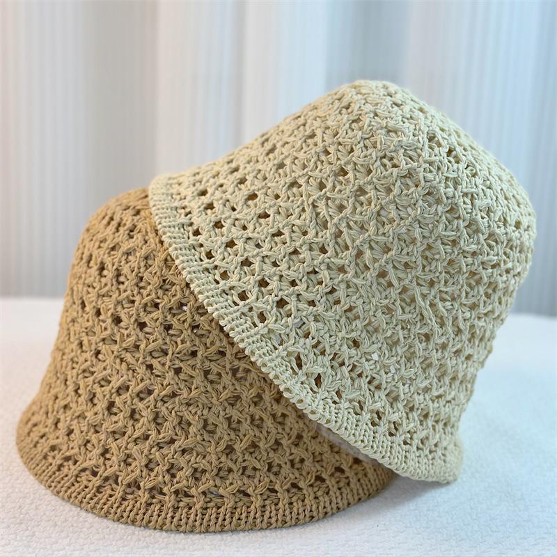 Летняя шляпа-ведро с открытым верхом, женская дышащая шляпа, солнцезащитная шляпа с козырьком, модная шляпа-ведро для путешествий, шляпа от солнца