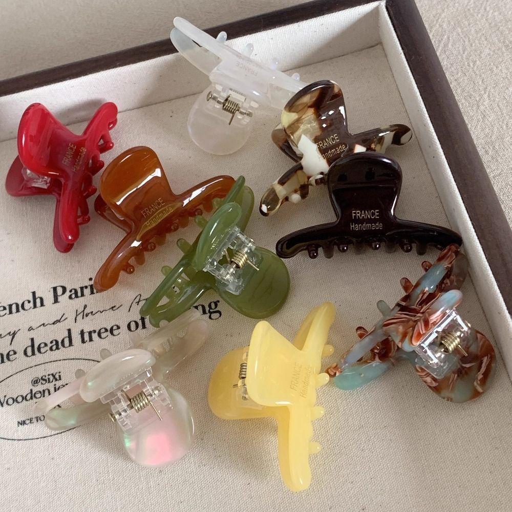 Colorful Small Shark Clip Mini Acetic Acid Side Clip Funny Acetic Acid Hair Claw Gifts