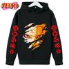 2025 Naruto Hoodie Kids Детская одежда для мальчиков Детская одежда для малышей Осенние теплые толстовки Пальто Одежда с героями мультфильмов Толстовка с капюшоном