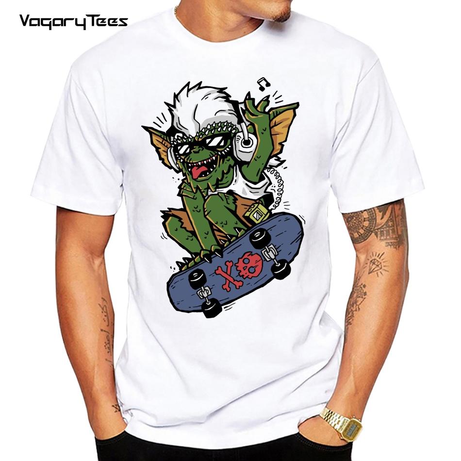 Fashion Hip hop Graphic Tumblr Gremlin Print T Shirt 2021 Summer Women Men Short Sleeve Casual Matching Clothes