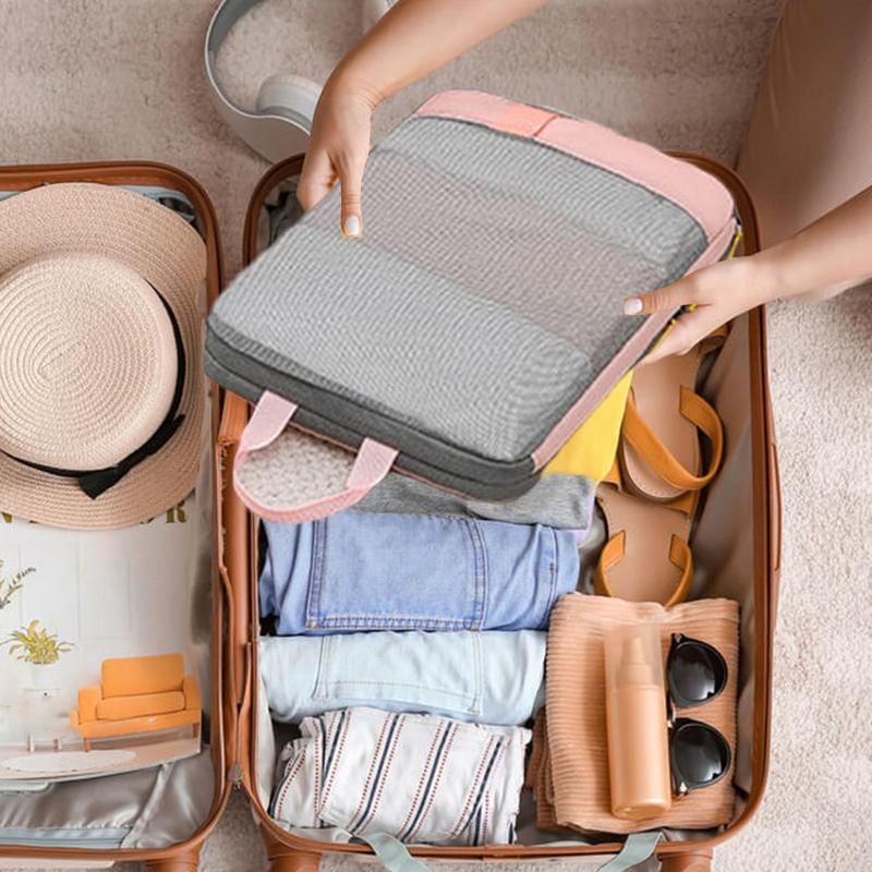 Упаковочные кубики для путешествий Компрессионные Портативные Легкие Дорожные упаковочные кубики Большой вместимости Экономящие место Дорожные аксессуары
