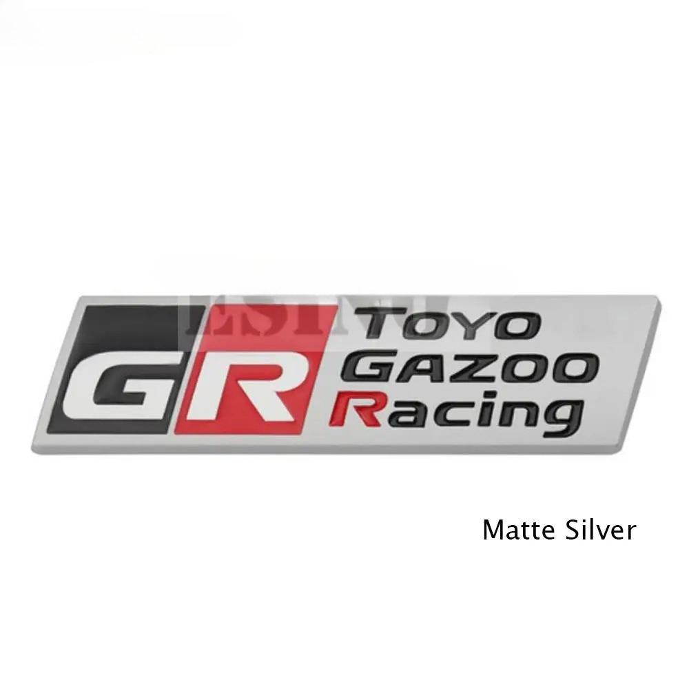 1 шт. Автомобильный стайлинг Gazoo Racing GR 3D Значок из цинкового сплава для решетки радиатора автомобиля Металлическая эмблема Наклейка для Supra AE86 GT86 Corolla