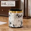 Железная мусорная корзина без крышки в китайском стиле