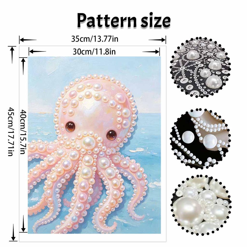 Pearl octopus painting kit painting art handmade diy home decoration painting