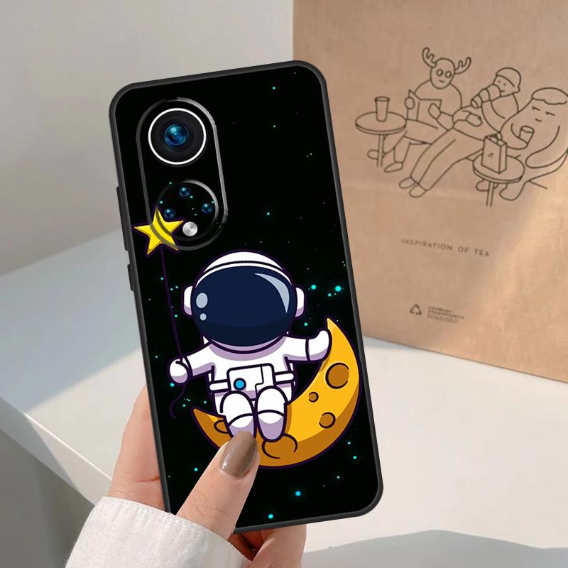 Чехол Star Astronaut Cute для Huawei P20 P30 P40 P60 Pro P Smart Nova 9 5T Honor 70 90 50 Magic5 Lite X7a X9a X8a