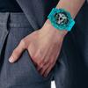 Casio Серия с двойным дисплеем LCD/стрелочным, серия с темой «УЗОРЫ SLASH», полностью автоматический календарь, ударопрочные, противомагнитные и водонепроницаемые спортивные часы GA-110SL-3