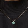 Swarovski Золотая цепочка с изумрудным кристаллом Bella V