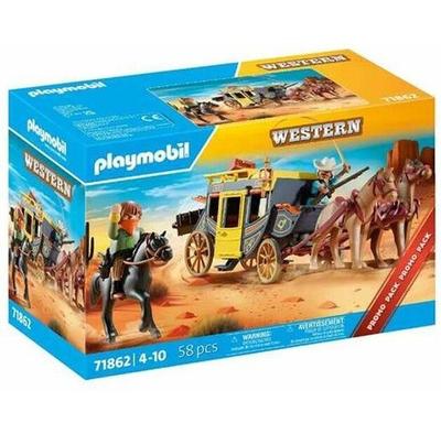 Конструктор пластиковый Playmobil 71862 Наезд на дилижанс Дикий запад