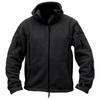 Men's Outdoor Warm Military Hoodie Jacket with Tactical Fleece Thermal Polar Outerwear and Hood for Hiking