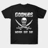 Мужская черная футболка с принтом Goonies, печать на трансферной бумаге без вырезания, хлопковая футболка