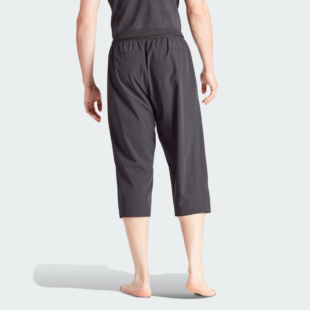 adidas Farm Rio Йога 3/4 Брюки Вязаные Спортивные Штаны Мужские Черные IS8024