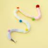 Cat Teaser Stick Long Handle Soft Color Plush Ball Bite-resistant Cat Playing Teaser Wand Toy Pet Supplies
