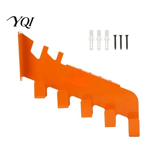 Heavy Duty Garage Hook Chainsaw Holder Wall Mount Hanger, Metal Storage Rack with Contoured Vertical Bracket Cradle, for Garage, Workshop & Tool Shed,