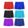 Детские шорты с эластичным поясом для гимнастики, тренировочные штаны для тренировок для мальчиков, удобная эластичная спортивная одежда для соревнований