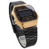 Casio Цифровые часы Standard A168WEGB-1B Мужские/Женские Черный × Золотой Черный Инвертированный ЖК-дисплей Зарубежная модель