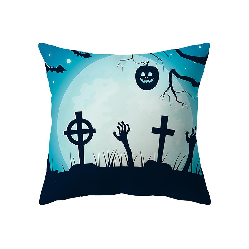 Ужас Хэллоуин Тема Ужас Тыква Волшебник Принт Шаблон Чехлы для подушек Главная Гостиная Диван Украшение Подушка Наволочка