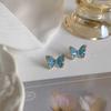 2023 Trendy Blue Butterfly Skin-Brightening Shimmer Earrings: Enhance Your Summer Style