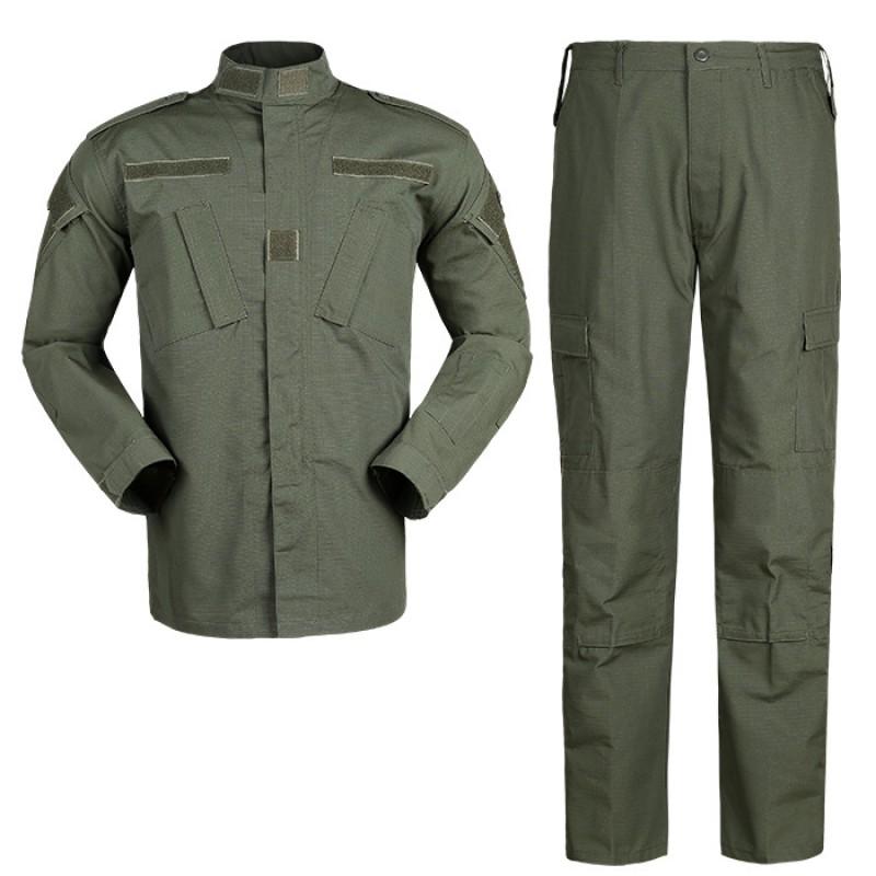 Mens Camouflage Tactical Workwear Set Long Sleeve Shirt Pants Outdoor Hiking Camping Military Style