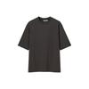 Uniqlo Однотонная круглая шея Повседневная свободная короткая рукава Футболка Унисекс Топы 461914-09