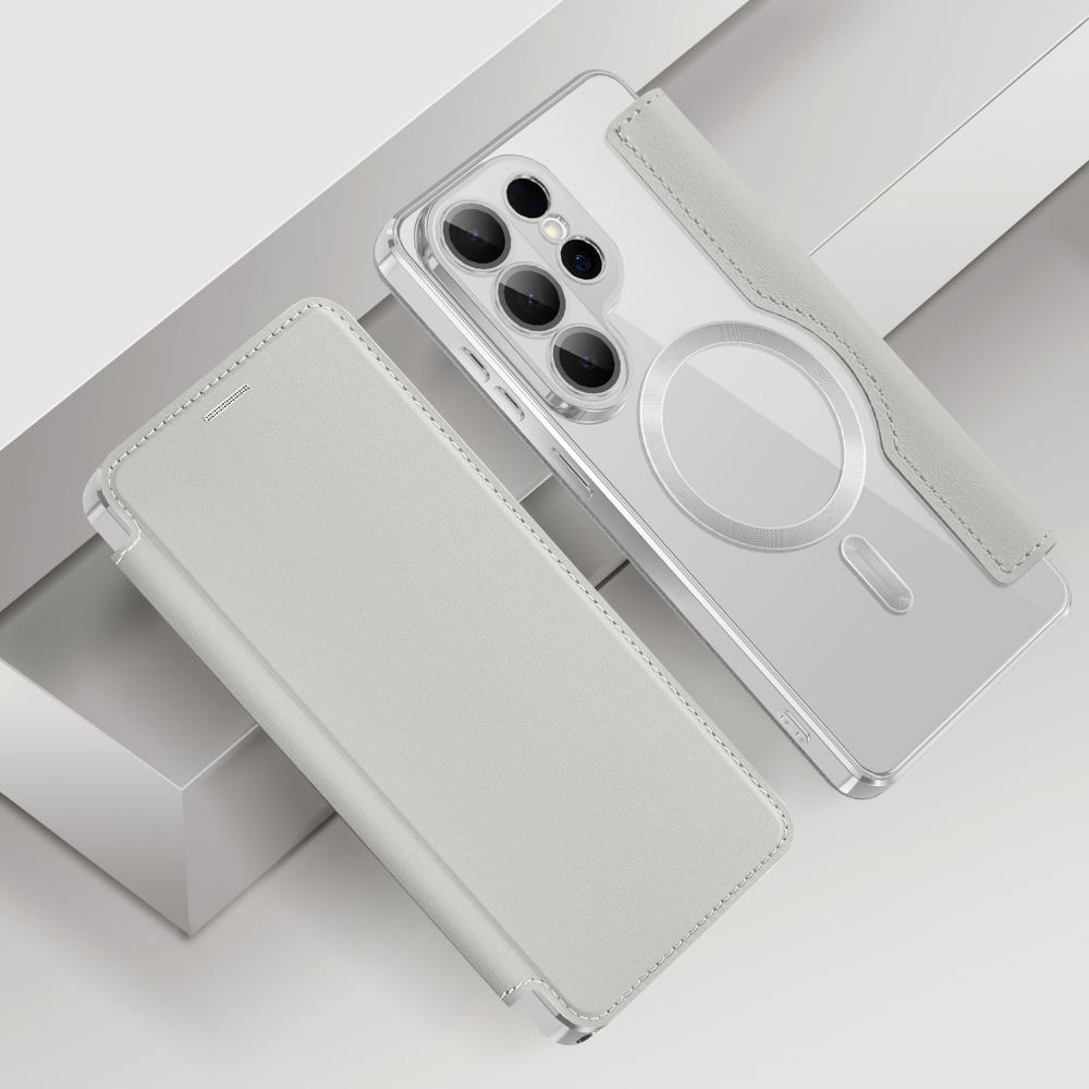 Кожаный чехол-раскладушка для Samsung Galaxy S25 S26 Ultra Plus S25 FE Edge S24 S25 Ultra Для Magsafe Кошелек с картами Магнитный Funda