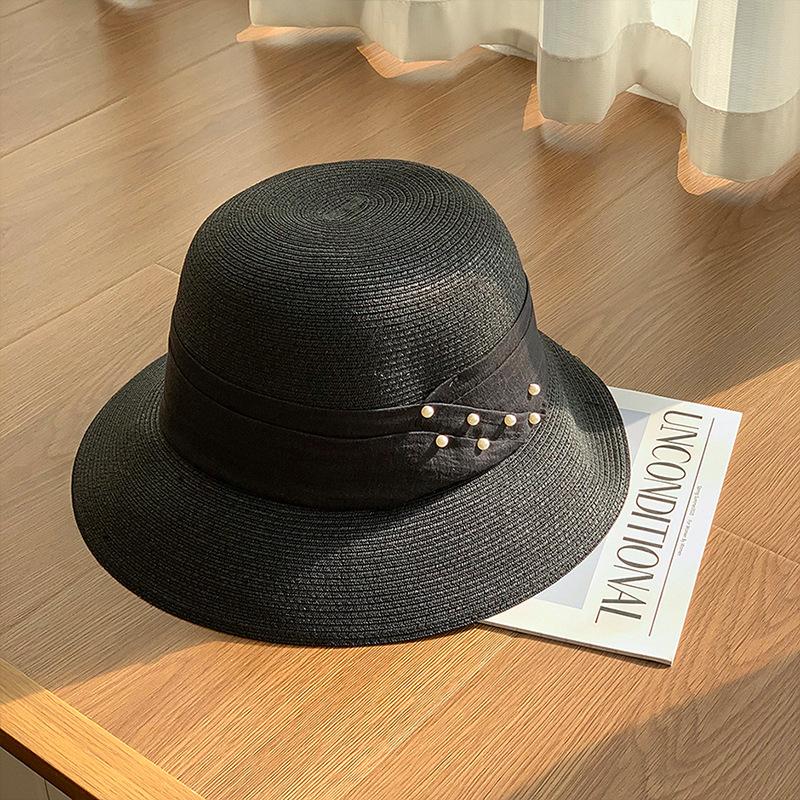 Летняя пляжная солнцезащитная шляпа, британская ретро соломенная шляпа, солнцезащитная шляпа премиум-класса, детская шляпа-цилиндр