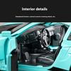 Модель легкосплавного автомобиля Porsche GT3 RS в масштабе 1/32 с инерционным механизмом в стиле ретро, игрушка мечты для любителей гонок, идеально подходит для детей и коллекционеров