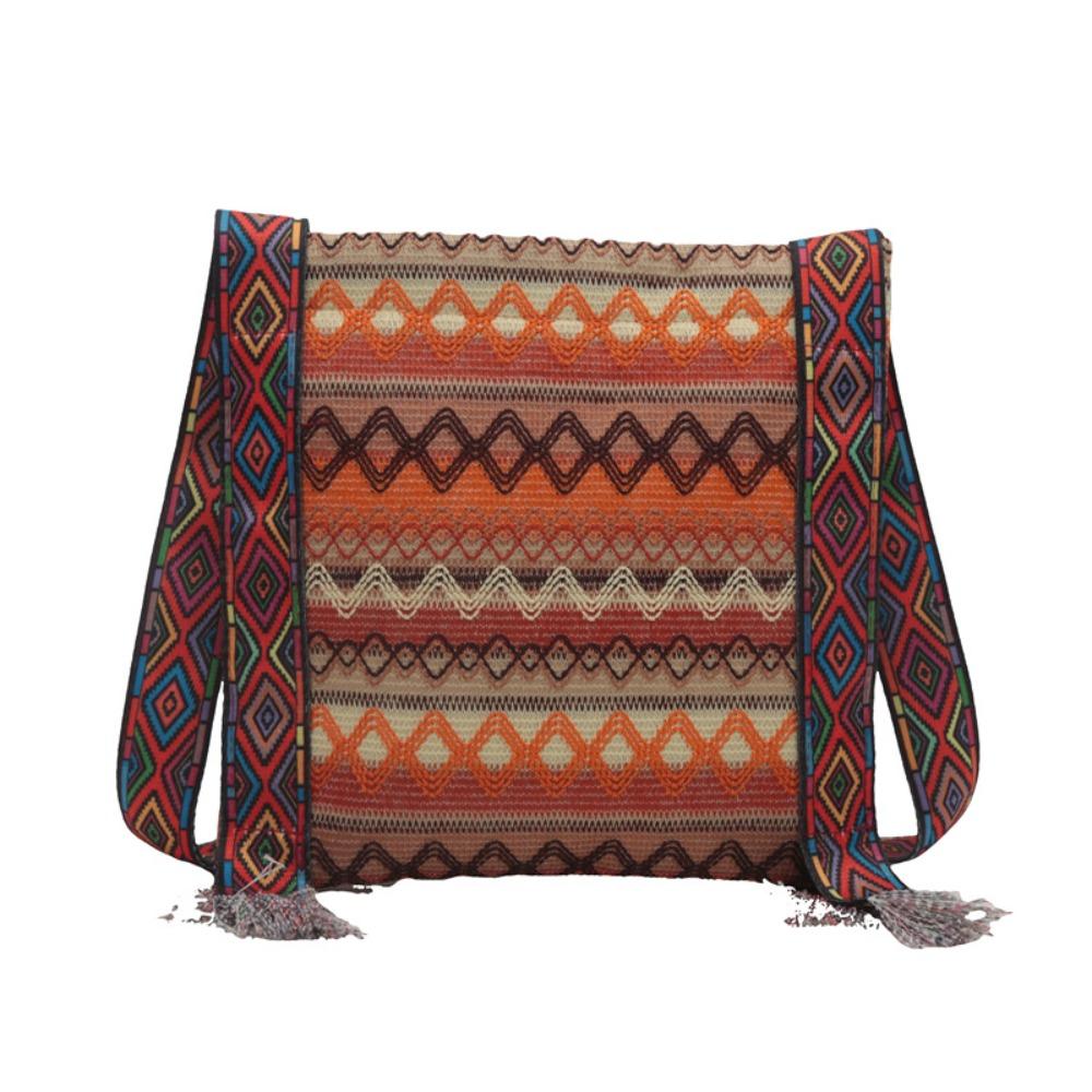 Tassel Ethnic Style Crossbody Bags Woven Bag Bohemian Shoulder Bag Fringe Shoulder Bag Travel